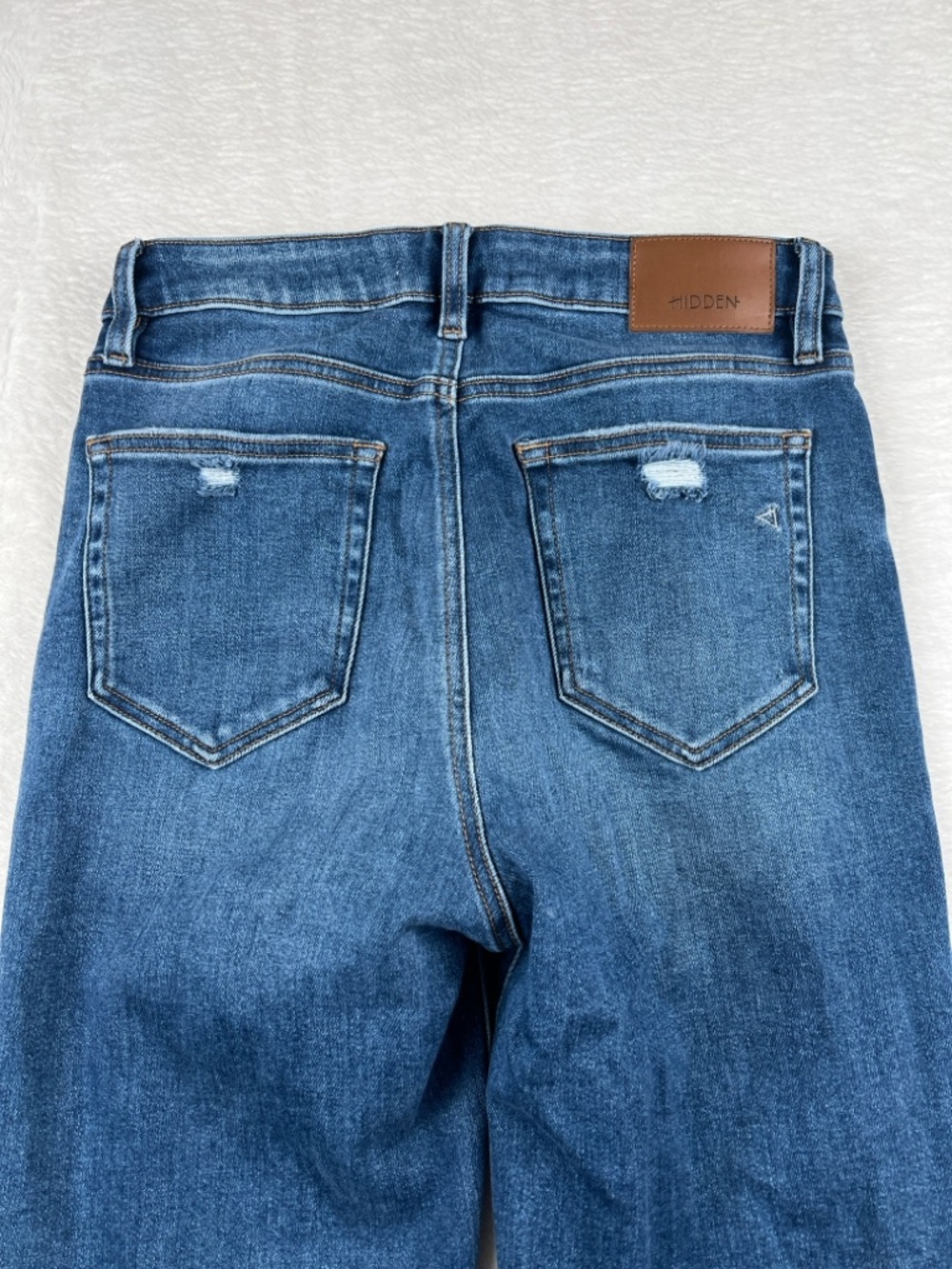 Hidden Jeans High Rise Flare Medium Wash Stretch Denim Size 29 - Picture 4 of 4